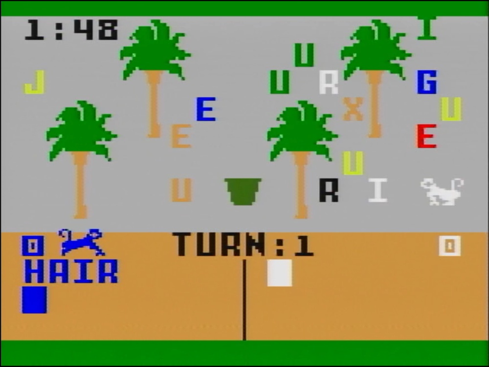 Gameplay of The Electric Company Word Fun for Intellivision